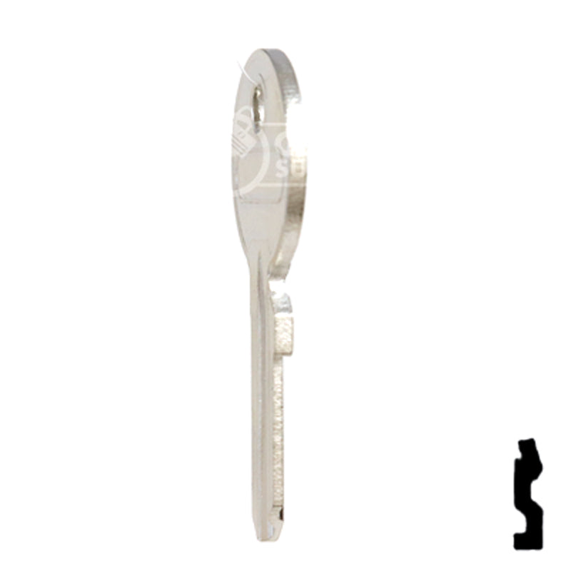 Uncut Key Blank | ABUS | ABUS 24/41 KBL for 24, 28, 41 Series Locks, 90020 Padlock Key Abus Lock Co.