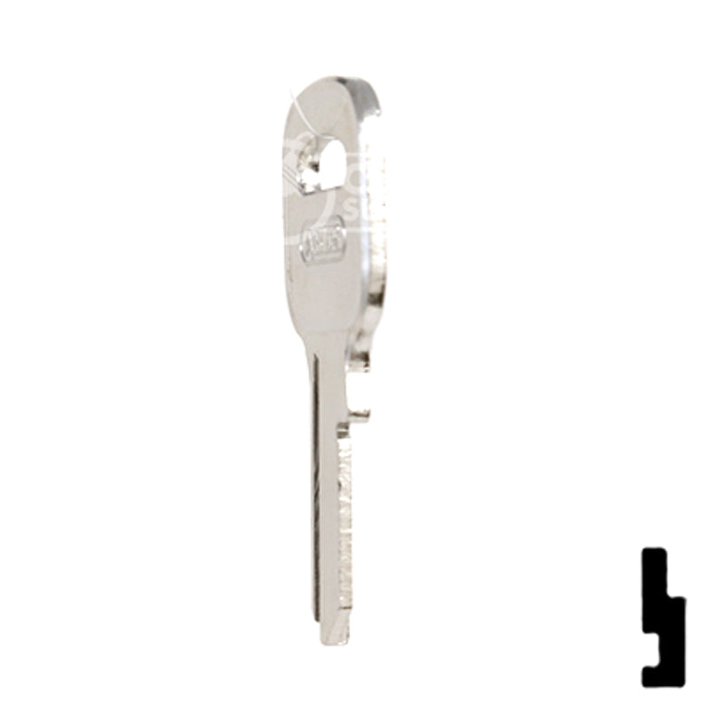 Uncut Key Blank | ABUS | ABUS 55/40 KB for 55/40 Series Locks, 90150 Padlock Key Abus Lock Co.