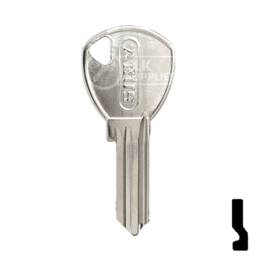 Uncut Key Blank | ABUS | ABUS 65/40 KB for 70 Series Locks, 90243 Padlock Key Abus Lock Co.