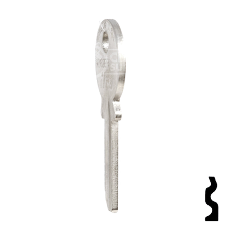 Uncut Key Blank | Abus Padlock | AB62ER Padlock Key Ilco