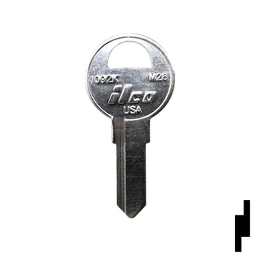 Uncut Key Blank | Master | 1092K Padlock Key Ilco