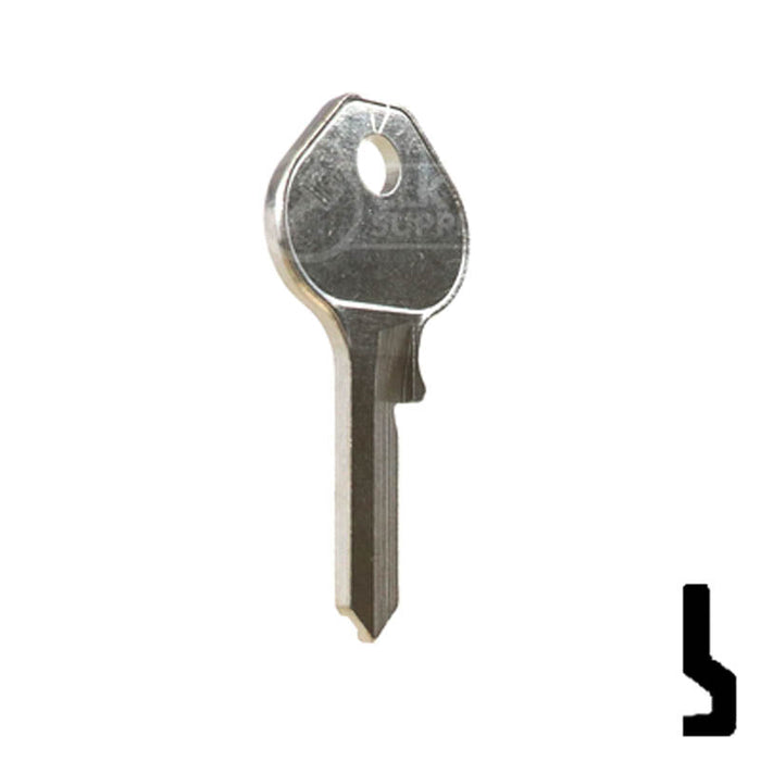 Uncut  Key Blank | Master | 1092N, M10 Padlock Key Ilco