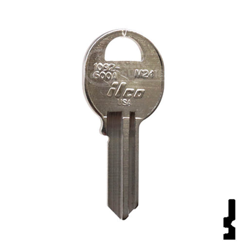 Uncut Key Blank | Master Padlock | 1092-600A-M24 Padlock Key Ilco
