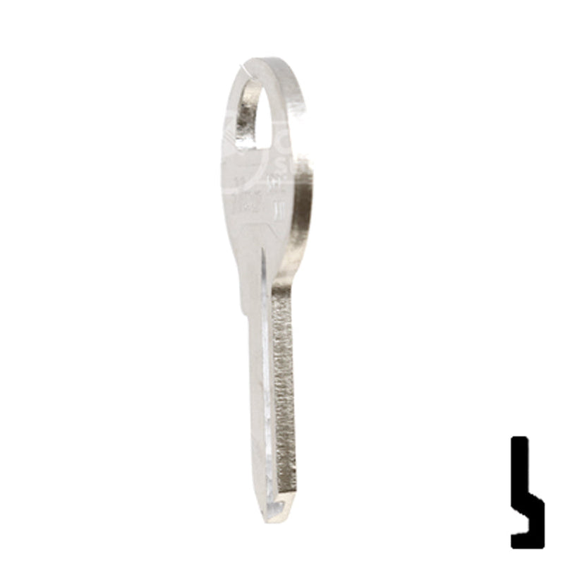 Ilco Sterling 10 Cut Key Blank With Plastic Head (1630P) - Single Key, Original Packaging 11 thumbnail image