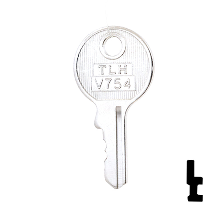 Uncut Key Blank | Master Padlock | BD134 Padlock Key Framon Manufacturing Company, Inc