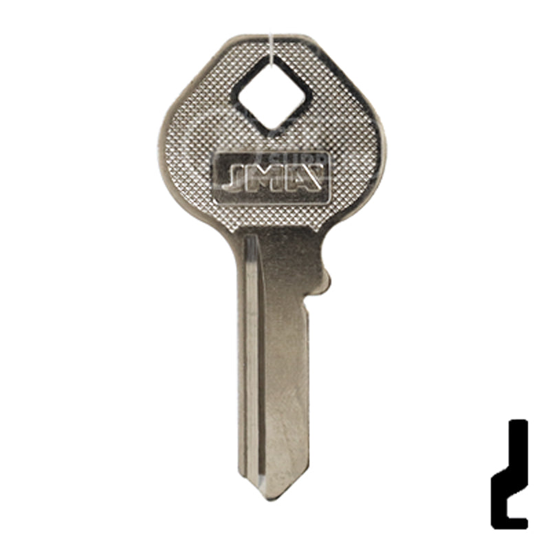 Uncut Key Blank | Master Padlock | MAS-12D, M4 Padlock Key JMA USA