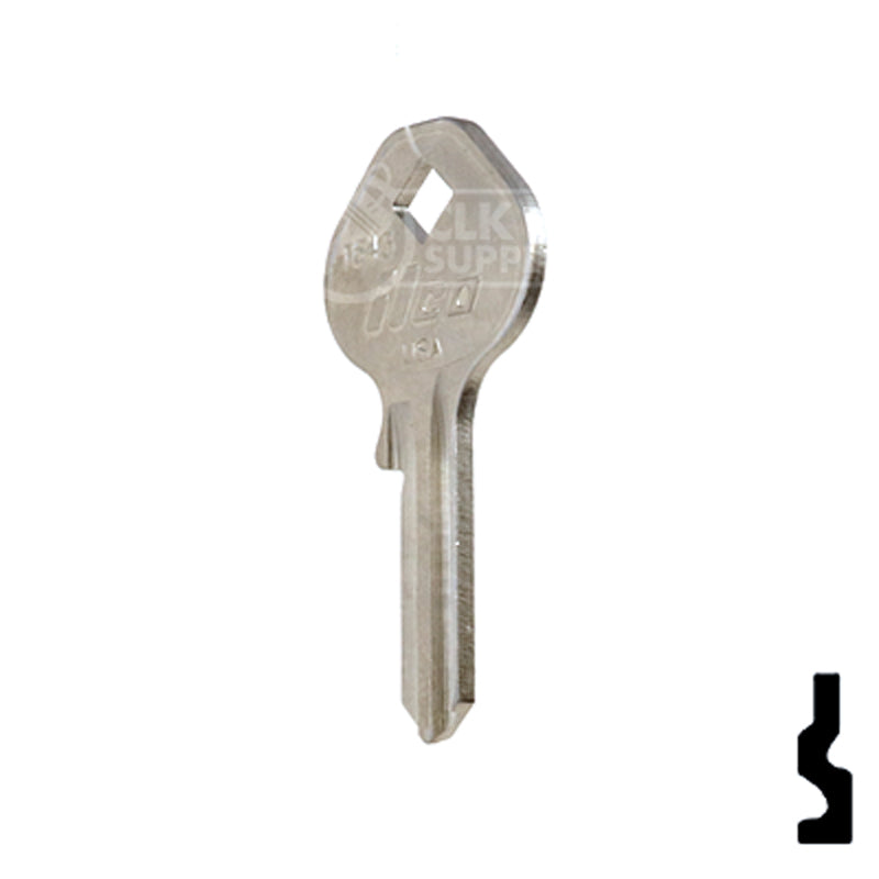 Uncut Key Blank | Mintcraft Padlock | 1643 Padlock Key Ilco