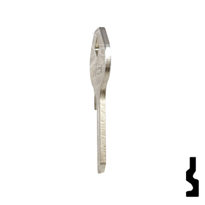 Uncut Key Blank | Mintcraft Padlock | 1643 Padlock Key Ilco