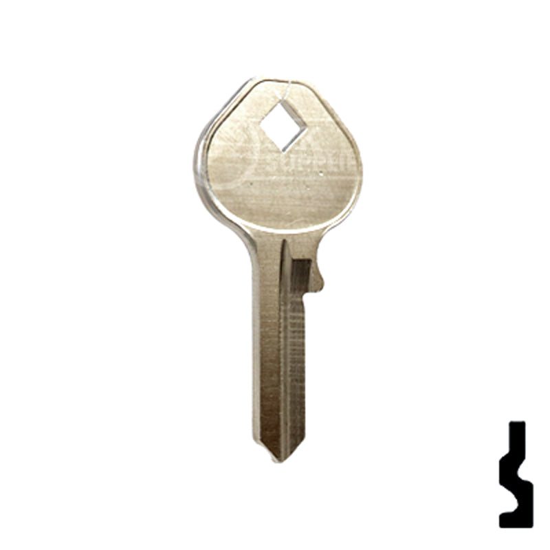 Uncut Key Blank | Mintcraft Padlock | 1643 Padlock Key Ilco
