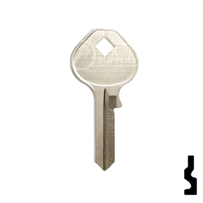 Uncut Key Blank | Mintcraft Padlock | 1643 Padlock Key Ilco