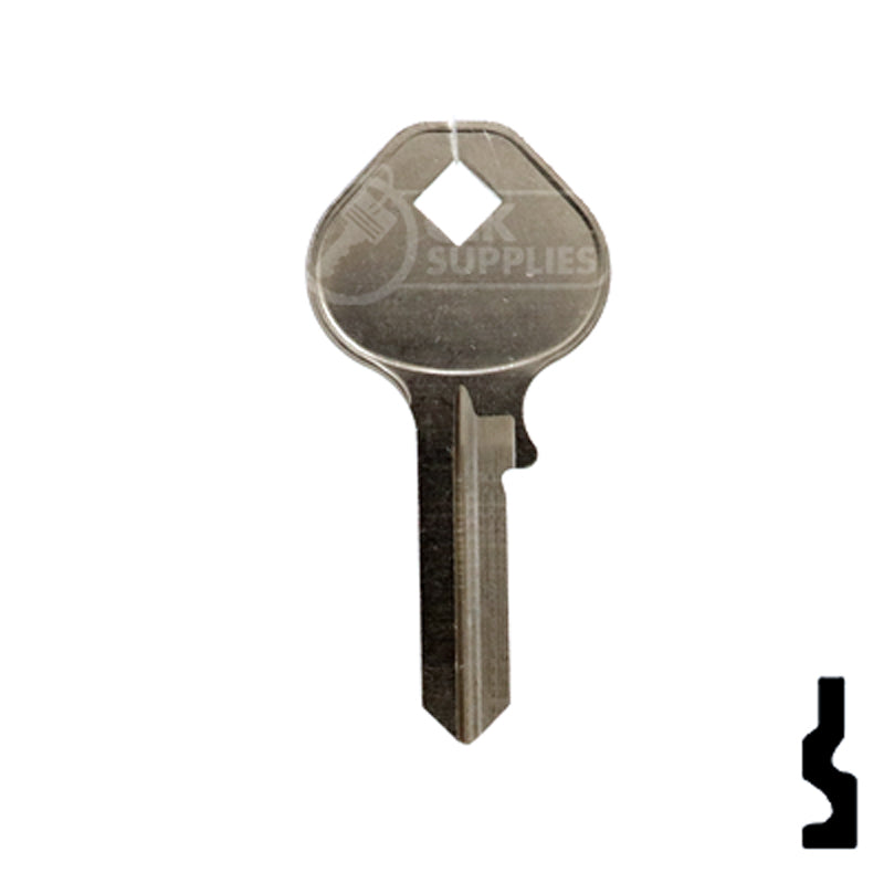 Uncut Key Blank | Mintcraft Padlock | 1643 Padlock Key Ilco