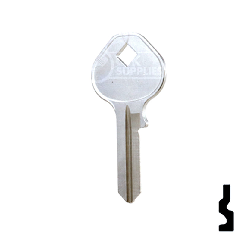 Uncut Key Blank | Mintcraft Padlock | 1643 Padlock Key Ilco