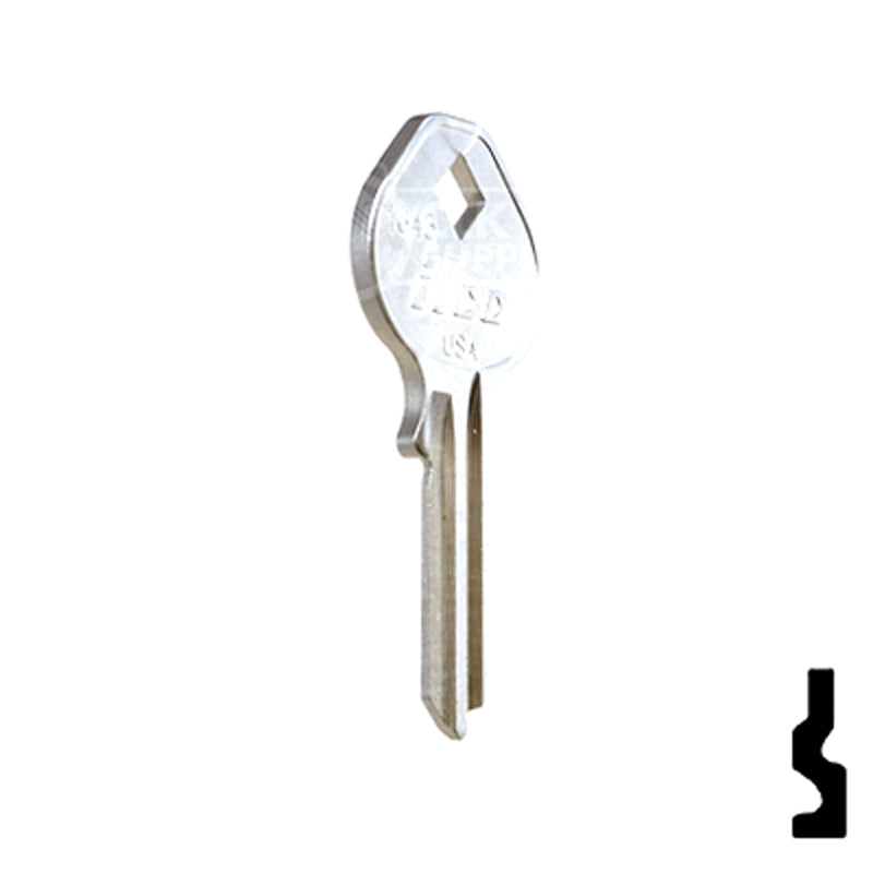 Uncut Key Blank | Mintcraft Padlock | 1643 Padlock Key Ilco