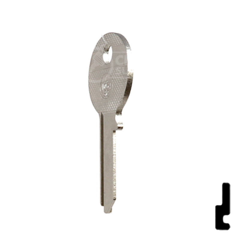 Uncut Key Blank | Padlock Key | X1054SC Padlock Key Ilco