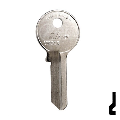 Uncut Key Blank | Viro | VR91R Padlock Key Ilco