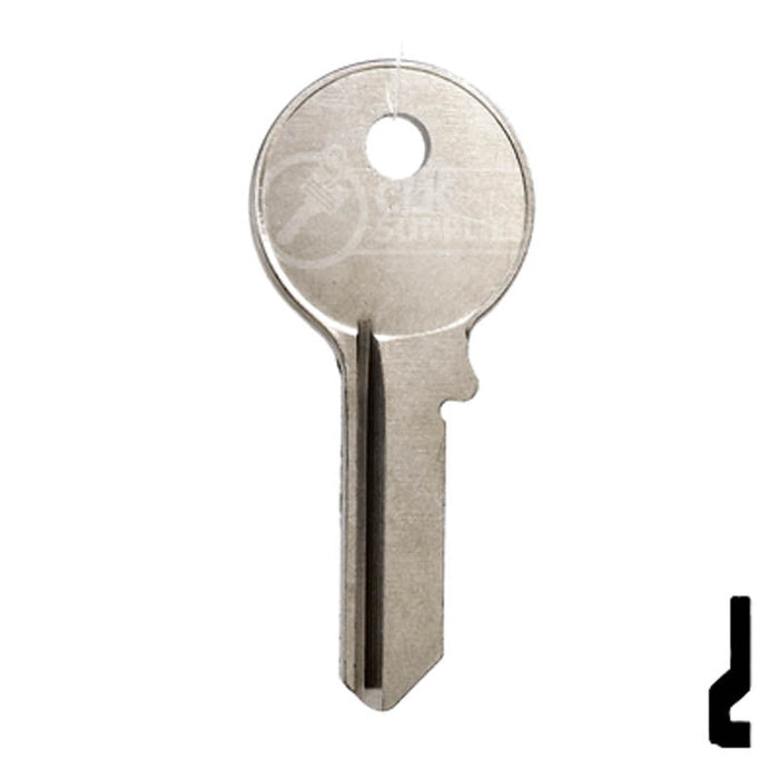 Uncut Key Blank | Viro | VR91R Padlock Key Ilco