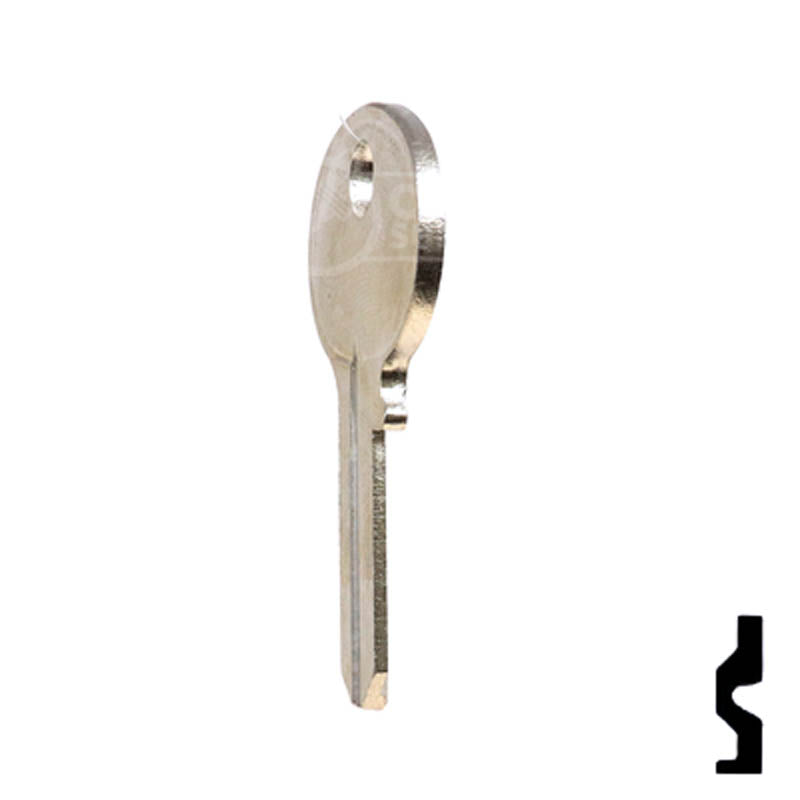 Uncut Key Blank | Wilson-Bohannon | 1071BE Padlock Key Ilco