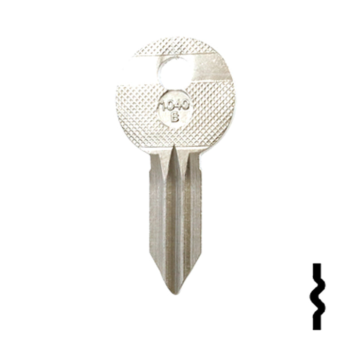 Uncut Key Blank | Clum, Mariner Boat | 1040B Power Sport Key Ilco