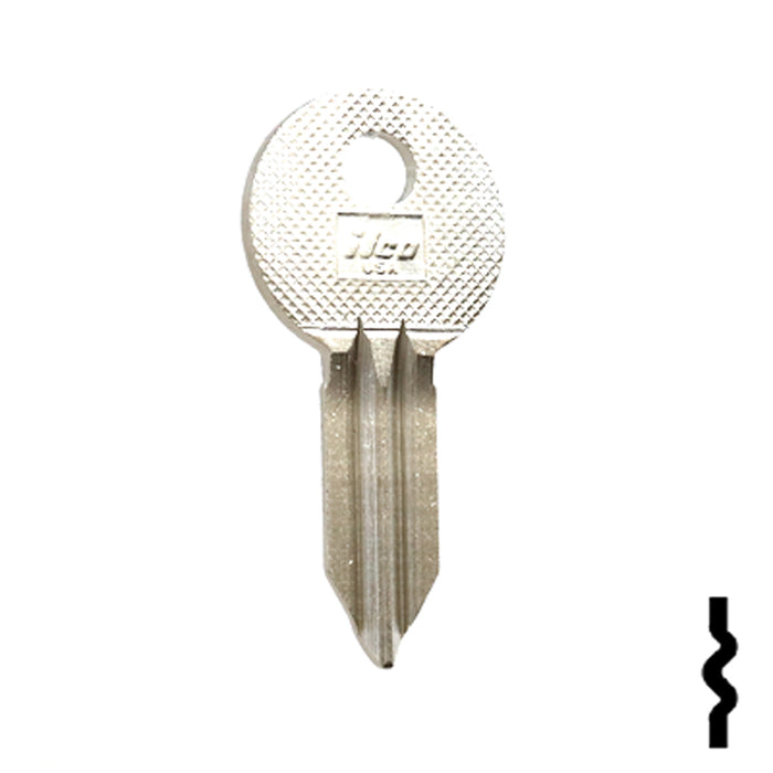 Uncut Key Blank | Clum, Mariner Boat | 1040B Power Sport Key Ilco