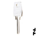 Uncut Key Blank | Euro | EU1R Power Sport Key Ilco