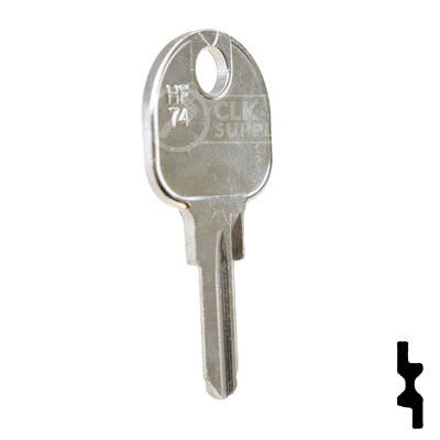 Uncut Key Blank | Hafele | HF74 — CLK Supplies