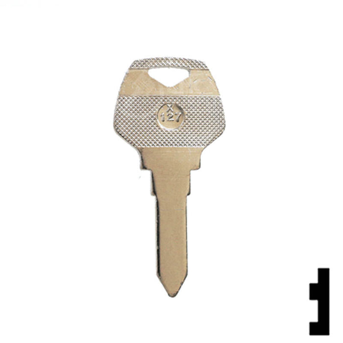 Uncut Key Blank | Harley Davidson | X127 Power Sport Key Ilco