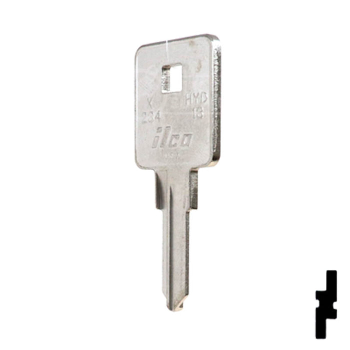 Uncut Key Blank | Harley Davidson | X234, HYD13 Power Sport Key Ilco