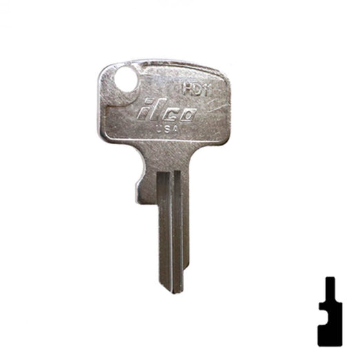 Uncut Key Blank | Honda Motorcycle | HD11 Power Sport Key Ilco