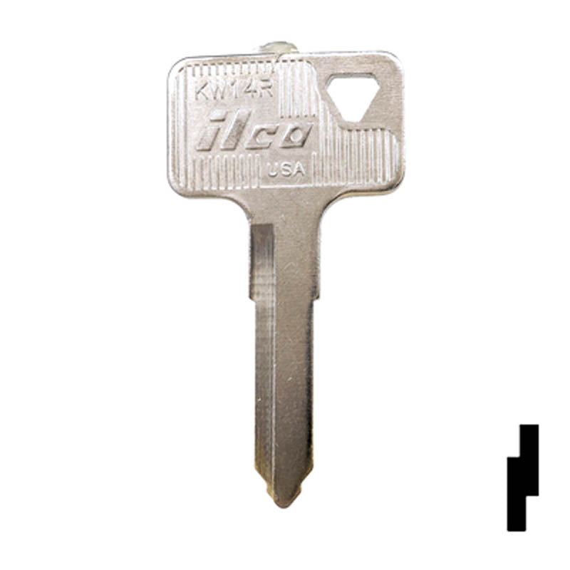 Uncut Key Blank | Kawasaki | KW14R