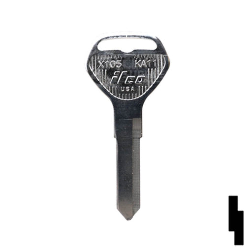 Uncut Key Blank | Kawasaki | X105, KA11 Power Sport Key Ilco