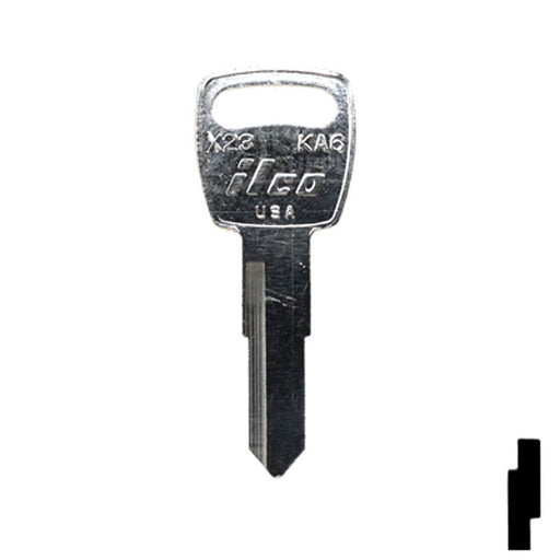Uncut Key Blank | Kawasaki | X23, KA6 Power Sport Key Ilco