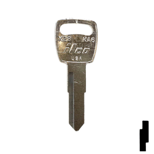 Uncut Key Blank | Kawasaki | X23, KA6 Power Sport Key Ilco
