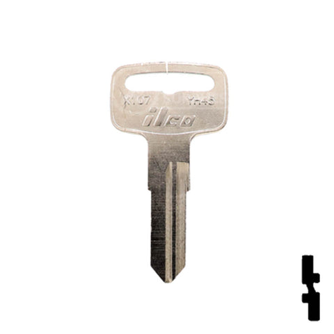 Uncut Key Blank | Yamaha | YH45, X107
