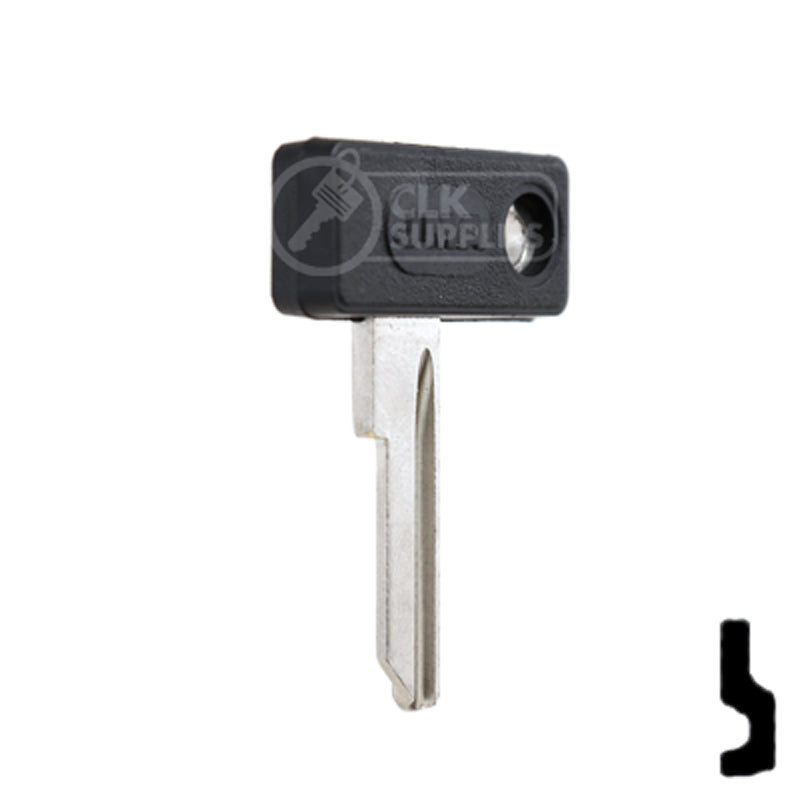 Uncut Plastic Head Key Blank | Zadi | ZA-1.P — CLK Supplies