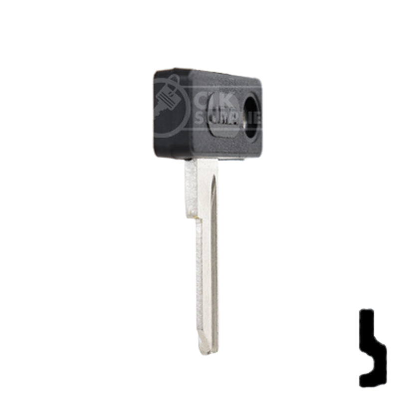 Keyよ♪ 様　分 Uncut Plastic Head Key Blank | Zadi | ZA-1.P — CLK Supplies