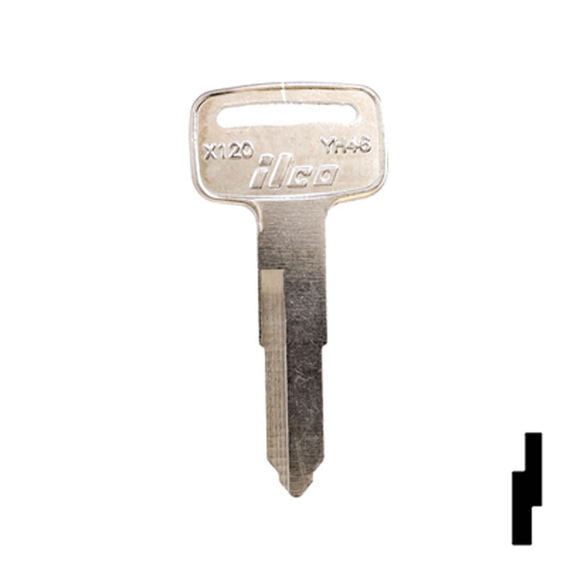 X120 (YH46) Yamaha Key Blank | CLK SUPPLIES, LLC — CLK Supplies