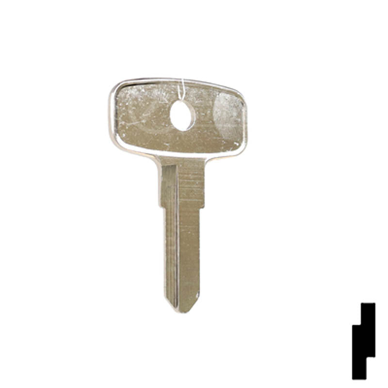 Uncut Key Blank | Yamaha, Kawasaki Motorcycle | X18 ( YH21 ) — CLK