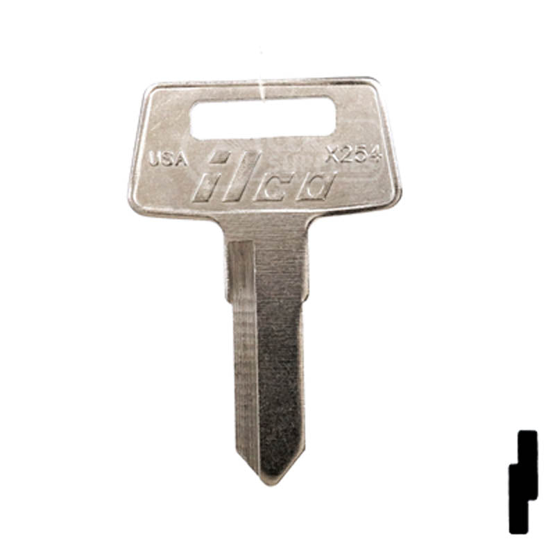 Uncut Key Blank | KAWASAKI ATV | X254 — CLK Supplies