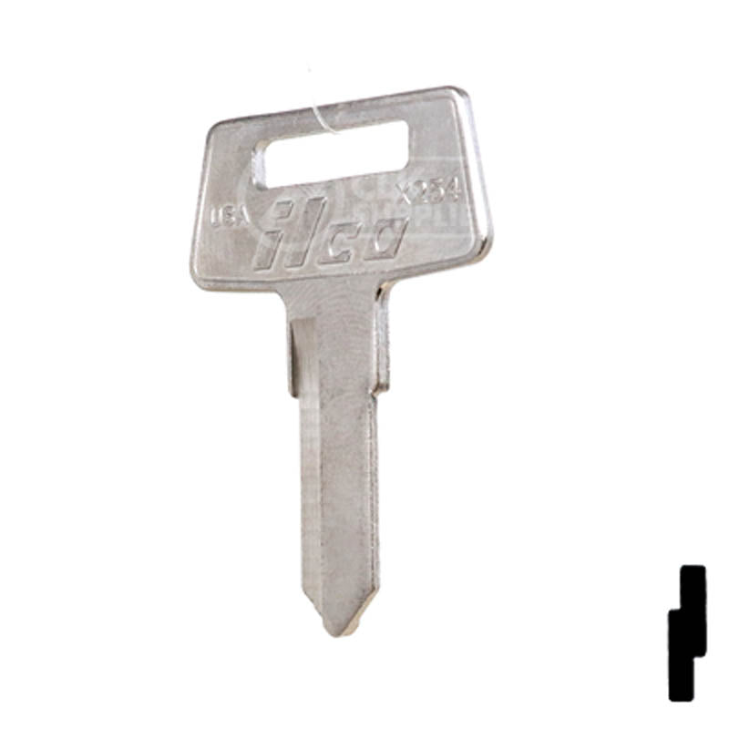 Uncut Key Blank | KAWASAKI ATV | X254 — CLK Supplies