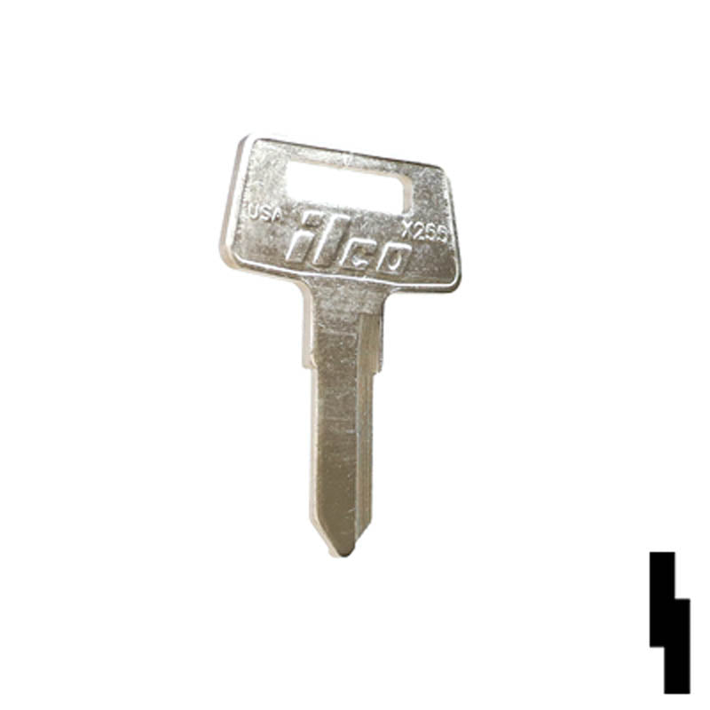 Uncut Key Blank | Kawasaki ATV | X255 — CLK Supplies