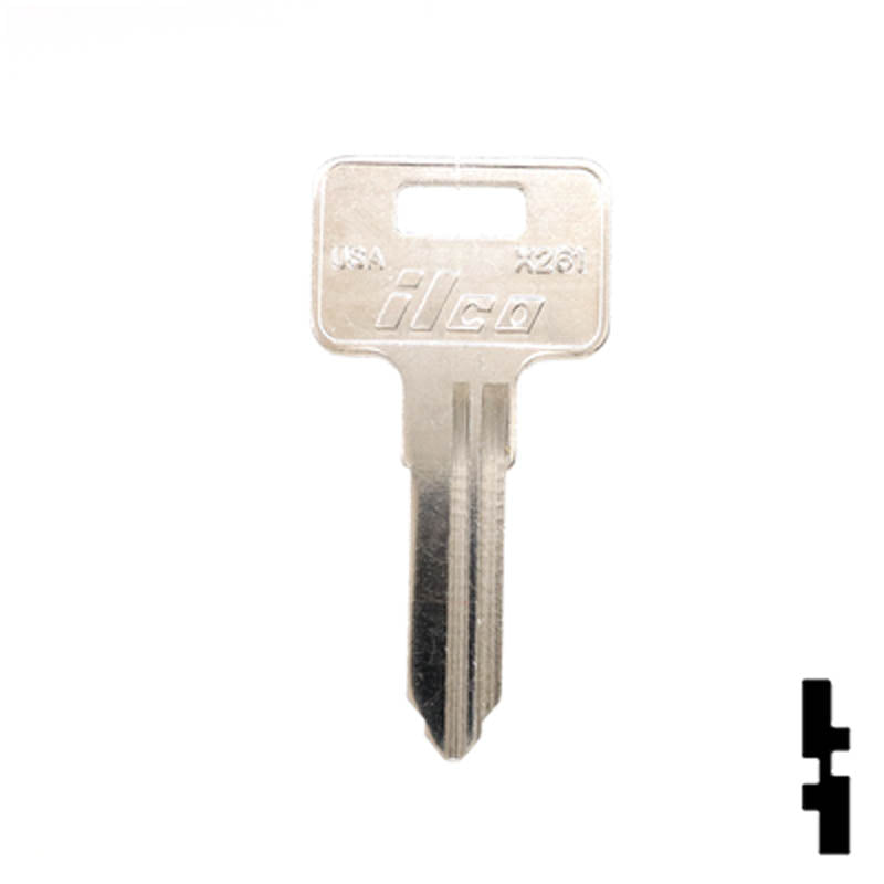 Uncut Key Blank | Kawasaki ATV | X261 — CLK Supplies