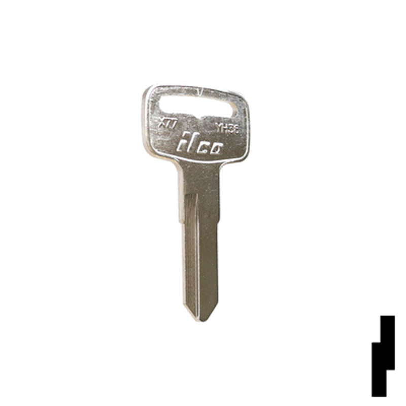 Uncut Key Blank | Yamaha, Polaris | X77 (YH38) — CLK Supplies