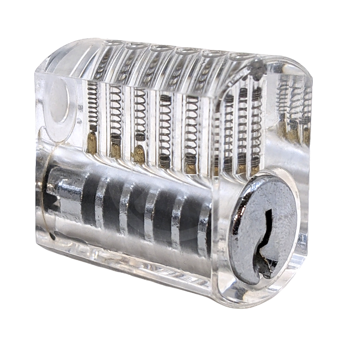 Clear Practice Lock with Standard Pins Practice Lock BAY-CO