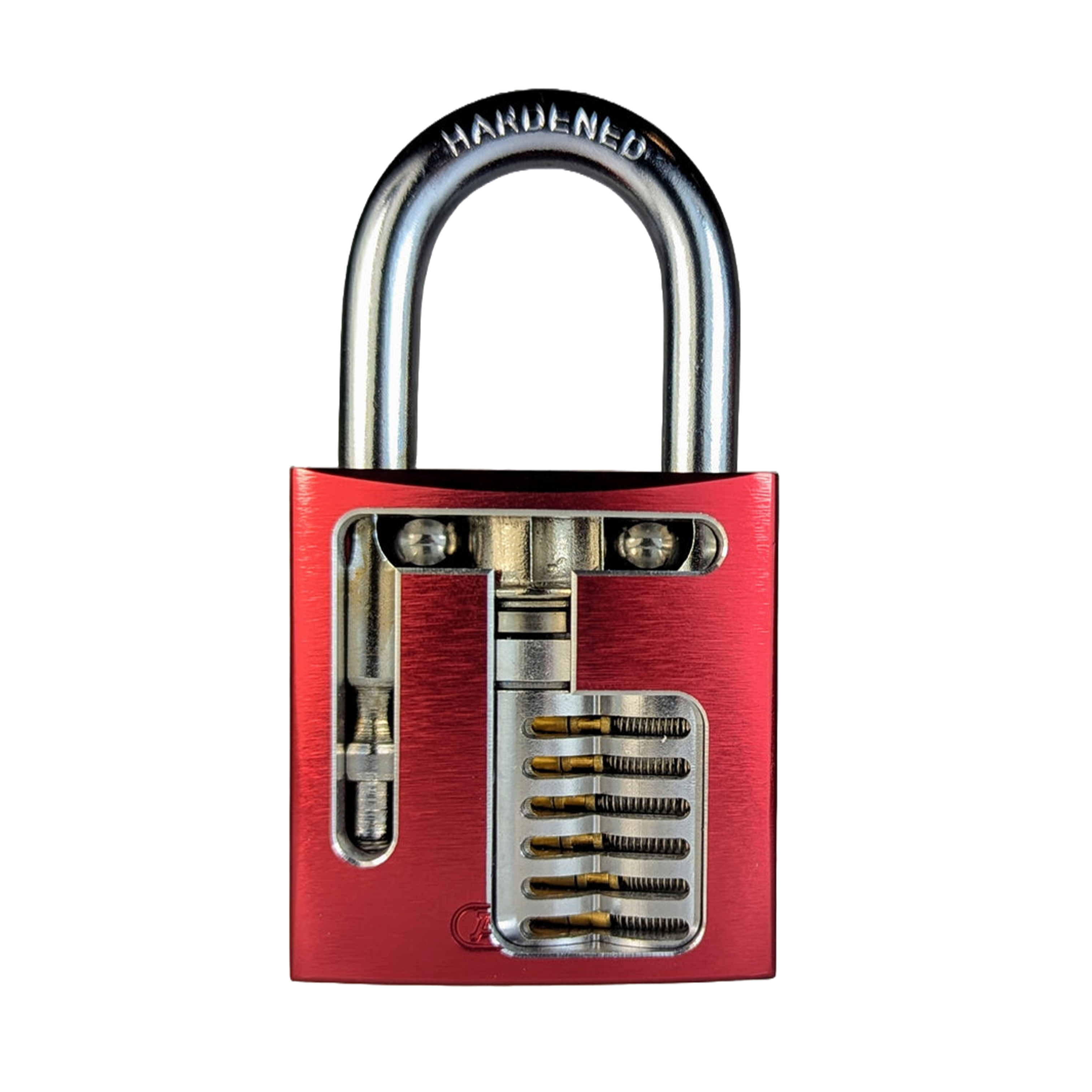 ABUS 09124 Aluminum Safety Padlock - Keyed Alike Set Of 3, Red, OSHA Lockout Tagout Compliant, Includes 2 Keys Each