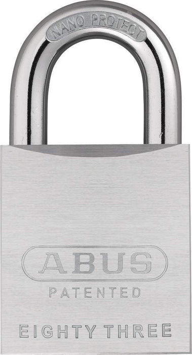 Abus 83/50 Rekeyable Padlock | Schlage C-L -Chrome Plated Brass Padlock Rekeyable Padlock Abus Lock Co.