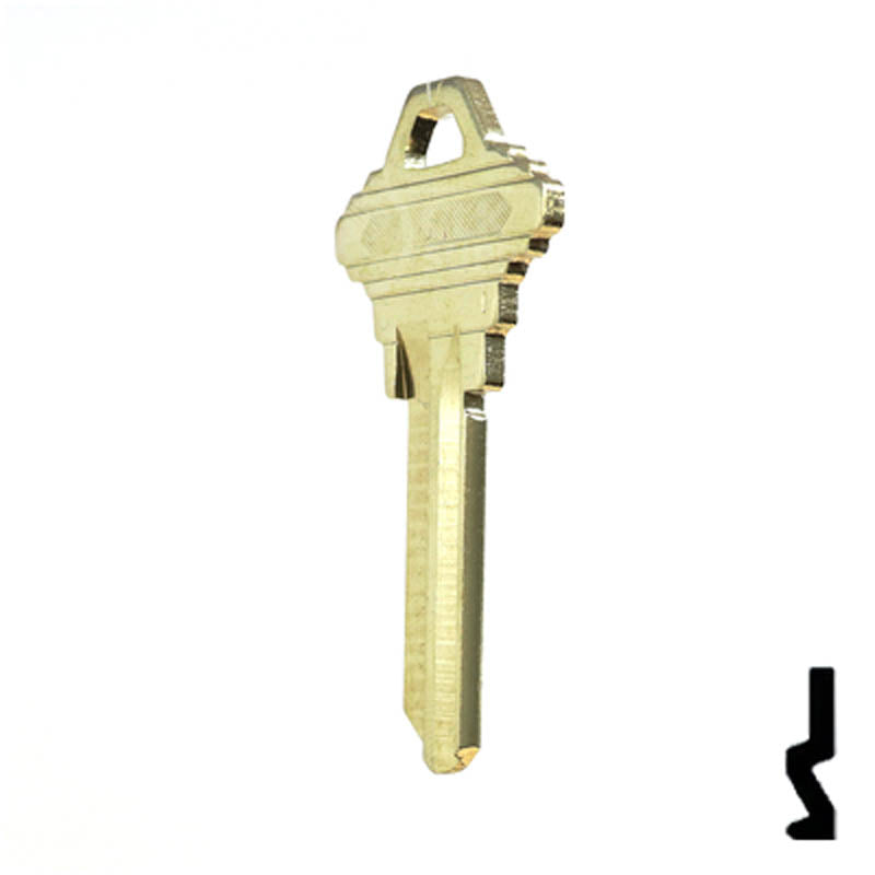 101-C, SC4 Look-A-Like Nickel Silver Key Residential-Commercial Key Ilco
