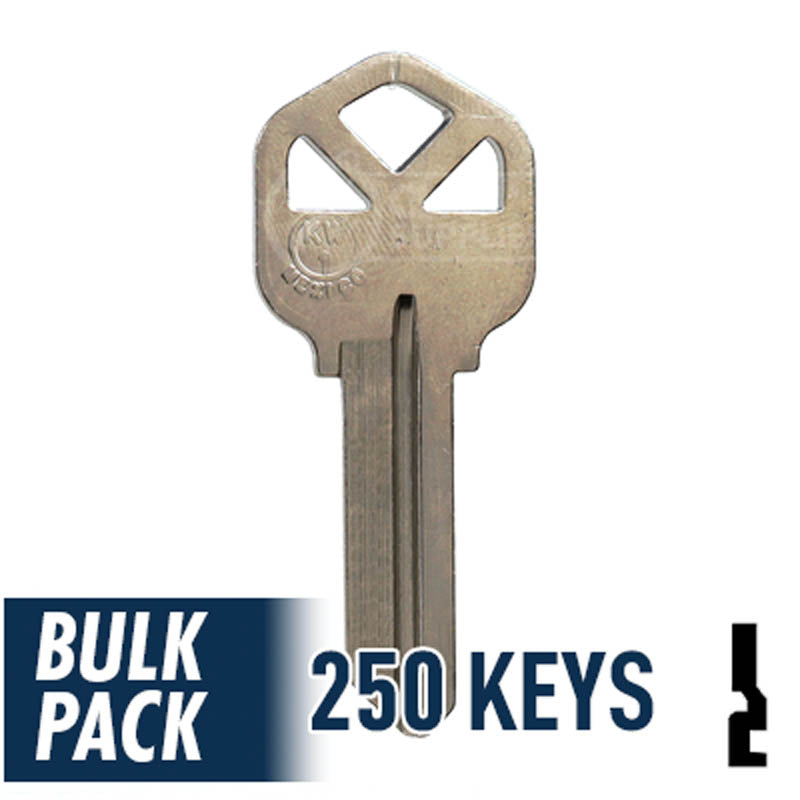 Chiave Vergine Illuminata KW1 Kwikset & Weiser - Nero, Modello 89294 Hillman