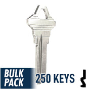 250 Pack SC1 ( Nickel Plated ) Residential-Commercial Key JMA USA