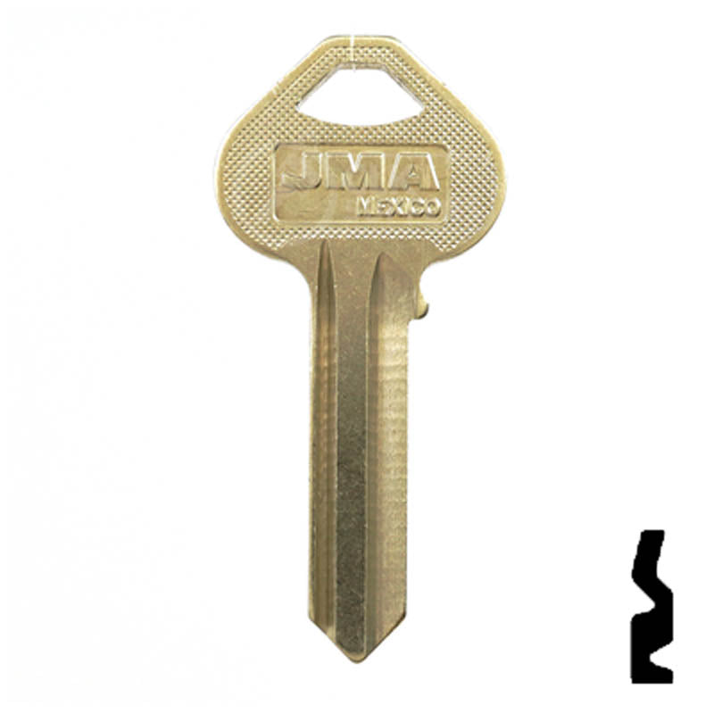 Corbin Russwin N10-6PIN-10 | Door Lock Key Blank, Obverse, C