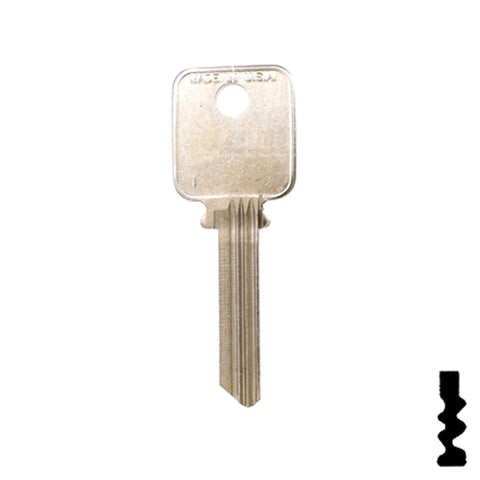 A1638 Medeco 6 pin Biaxial G3 Key